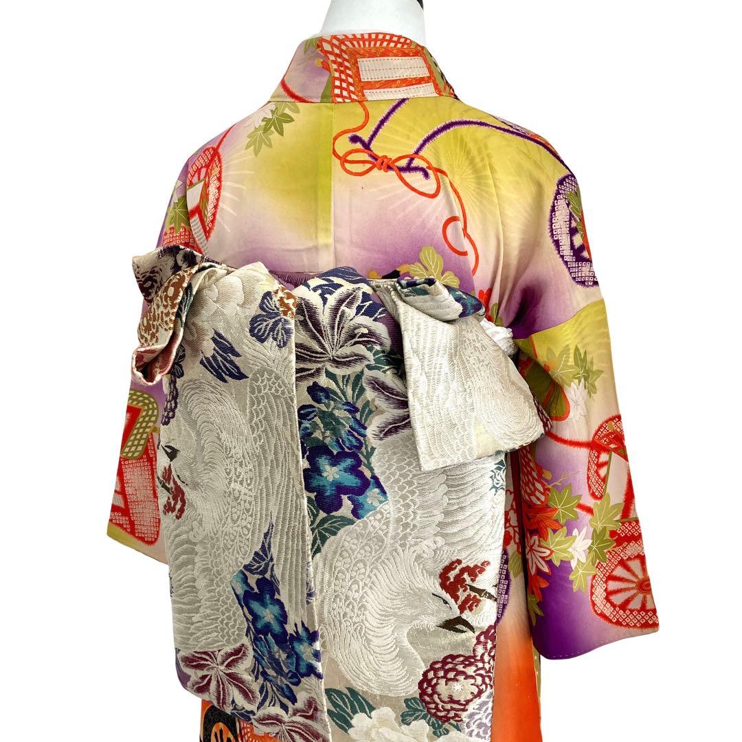 ジュニア　アンティーク　子供着物　七五三　十三詣り　袴　NO14