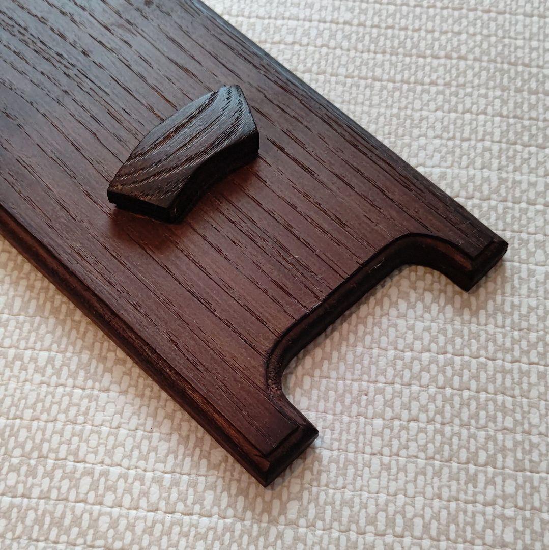 短冊 飾り 鳥取 民芸木工 俳句 額縁 民藝 竹葉々起清風 狩野