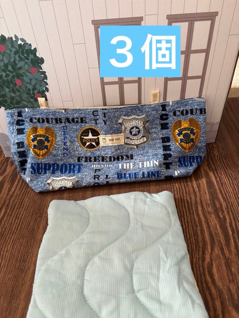 モモンガ 果物ポーチ 黄色 夏用 接触冷感ブランケット付き