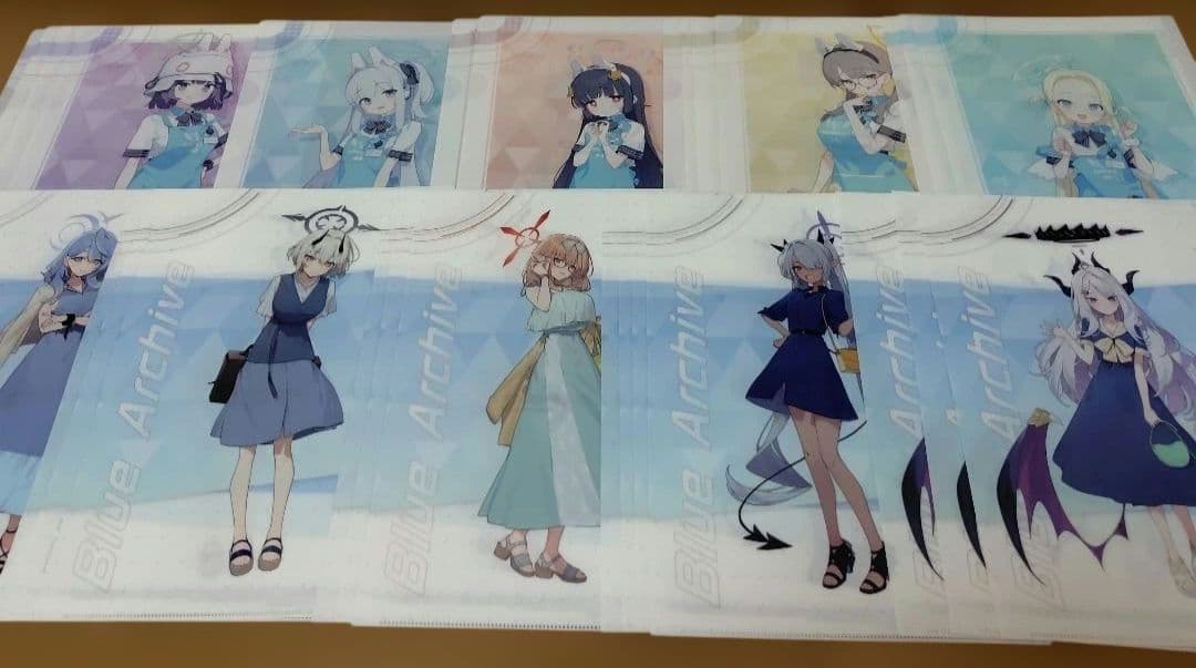 ブルーアーカイブ　クリアファイル　まとめ売り
