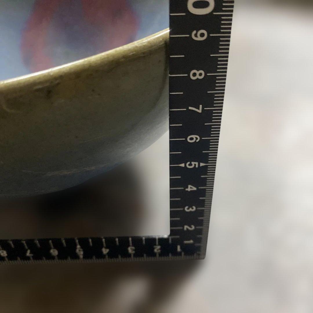 中国 藍釉 鉢 ボウル 窯変釉 美術 工芸品約高さ9cm 径