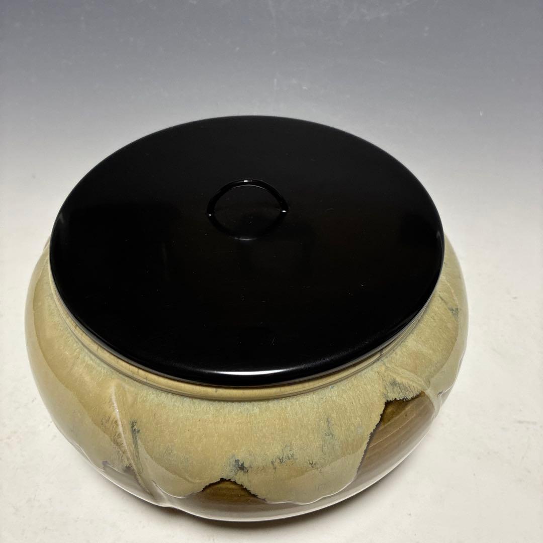 り*ん様 萬古焼　即中斎好み捻り梅水指　最終値下げ‼️