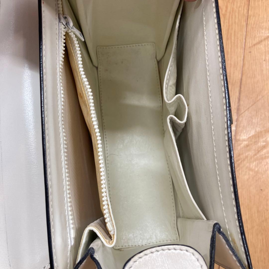 V*e様 希少価値あり！CELINE ホワイト ハンドバッグ