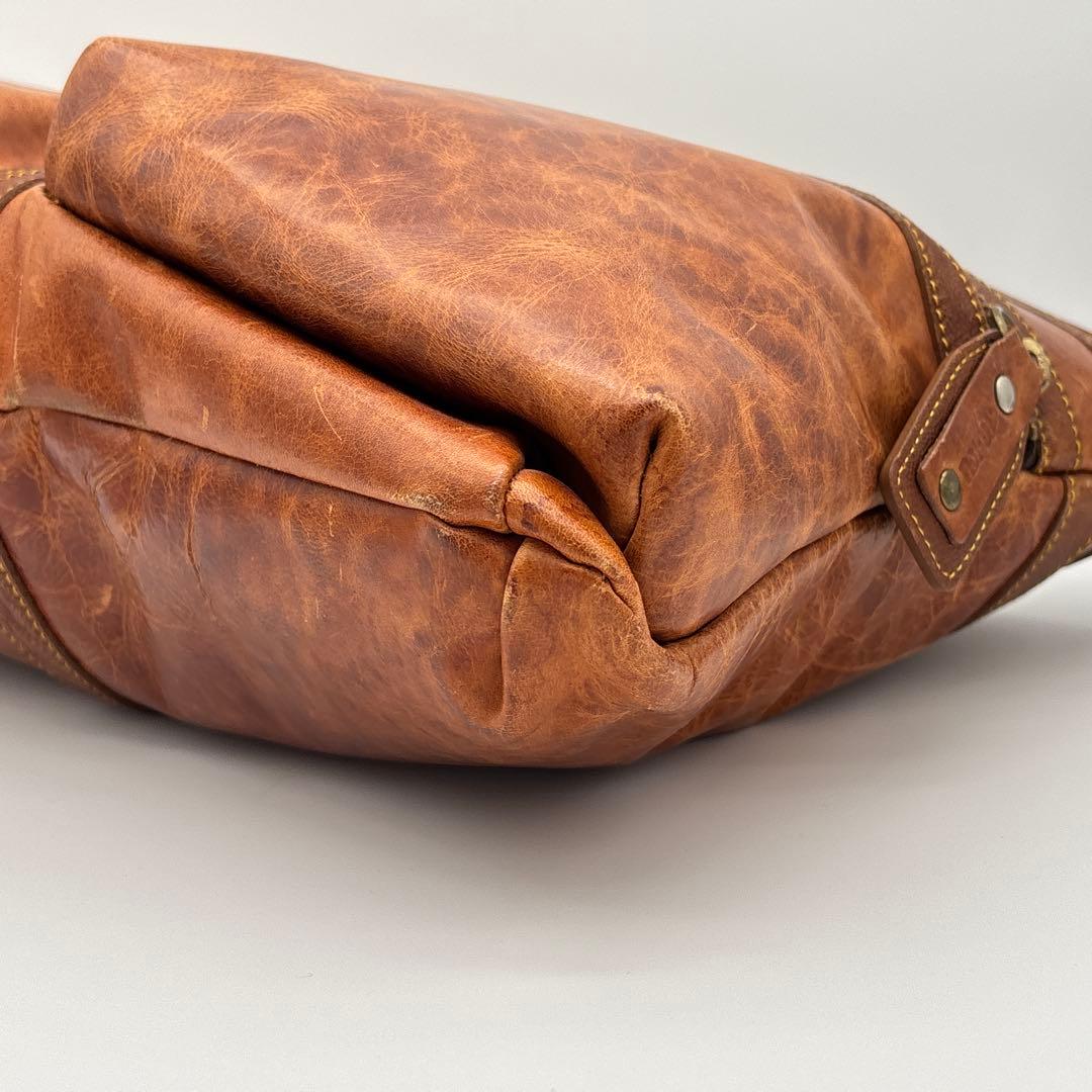 【希少】輪怐 LIN-KU ビジネスバッグ 2way ブリーフケース キャメル