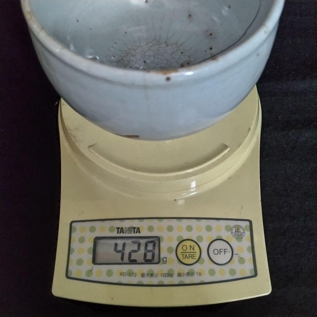 李朝白磁茶碗 李朝分院