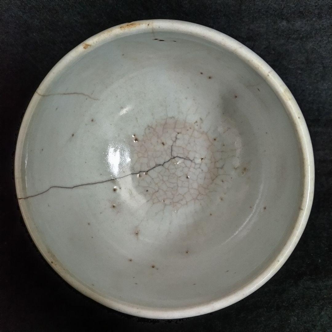 李朝白磁茶碗 李朝分院