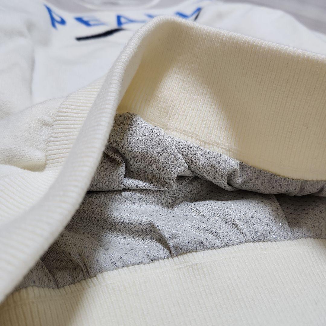 PEARLY GATES☆2023ストレッチ防風保温ボーダーツインニット1M白