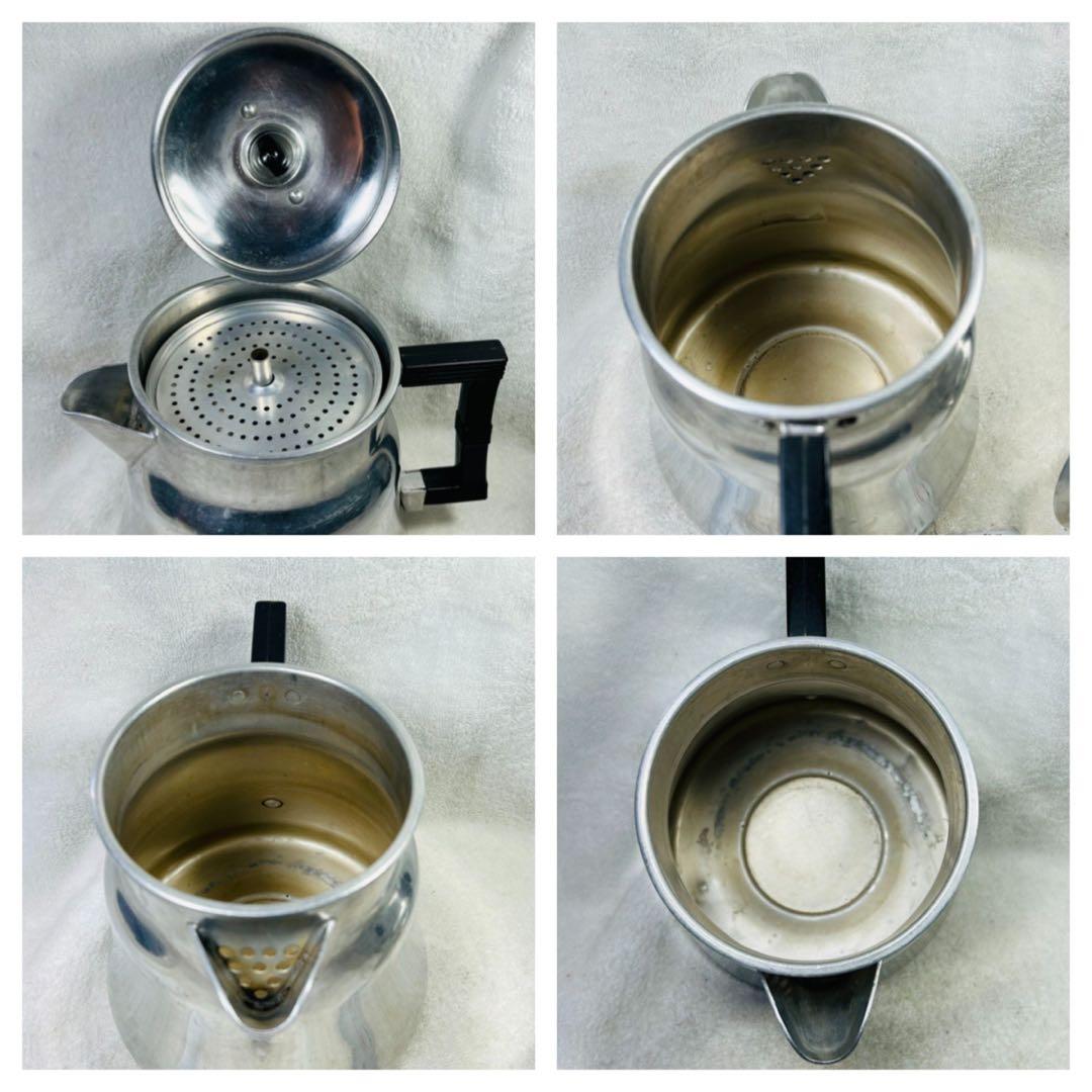 美品ビンテージ品アメリカ製ウェアーエバー社コーヒーポット#3008パーコレーター