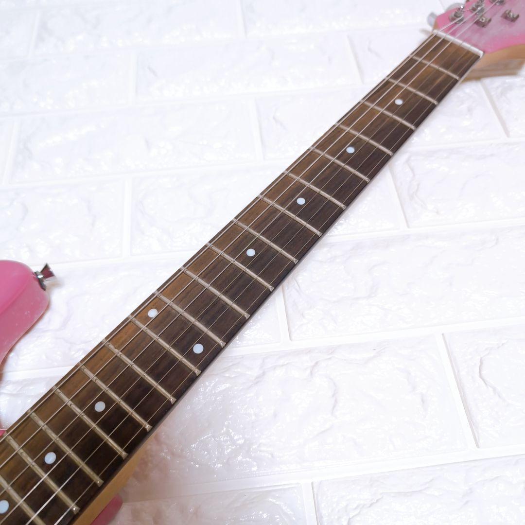 ジプシーローズ GYPSY ROSE エレキギター ピンク 初心者向け 美品