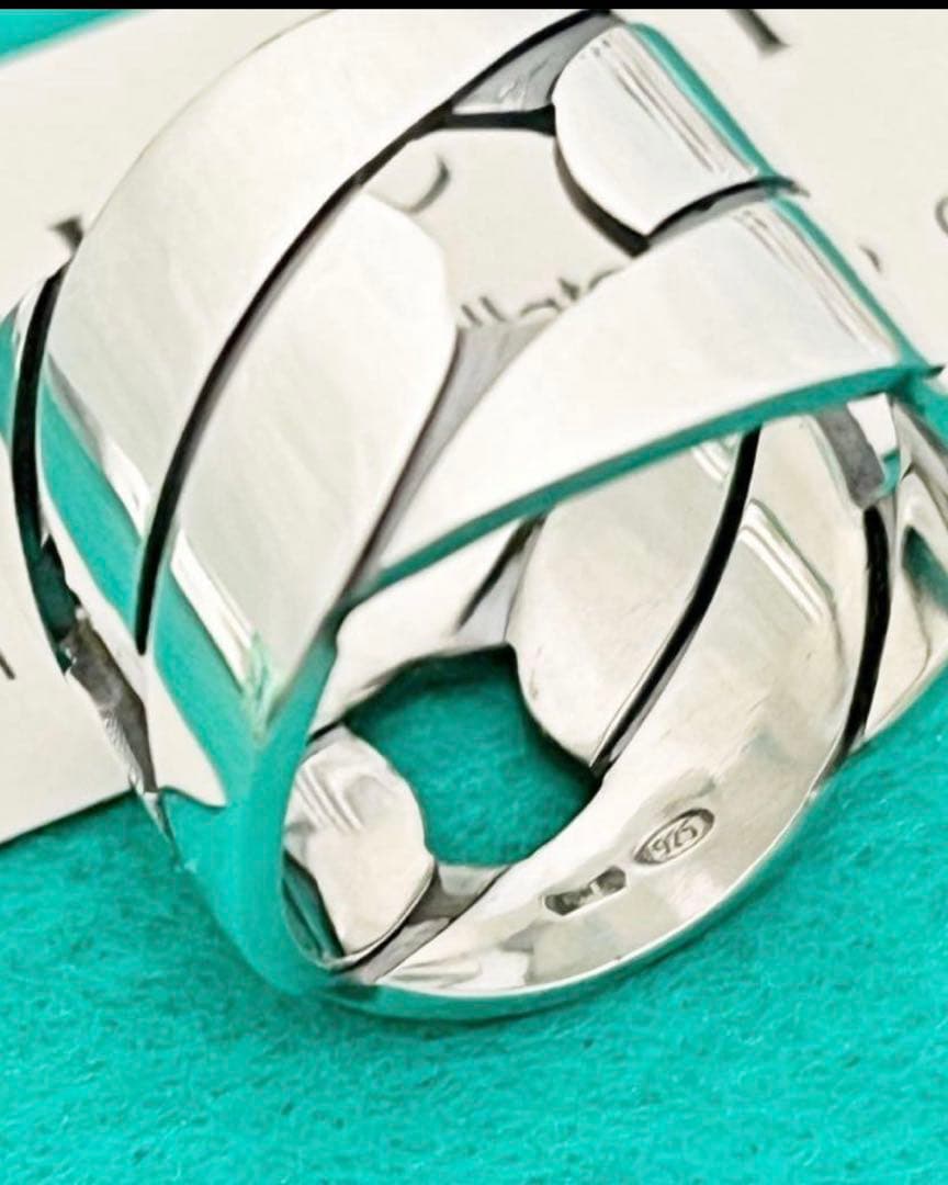 チェーンモチーフワイドリング　19号