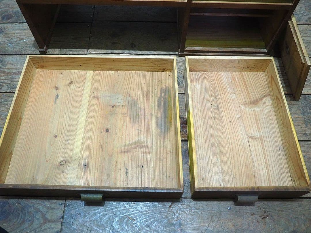 1289 ヴィンテージ ロータイプの片袖机 文机 ローテーブル 収納棚 レトロ