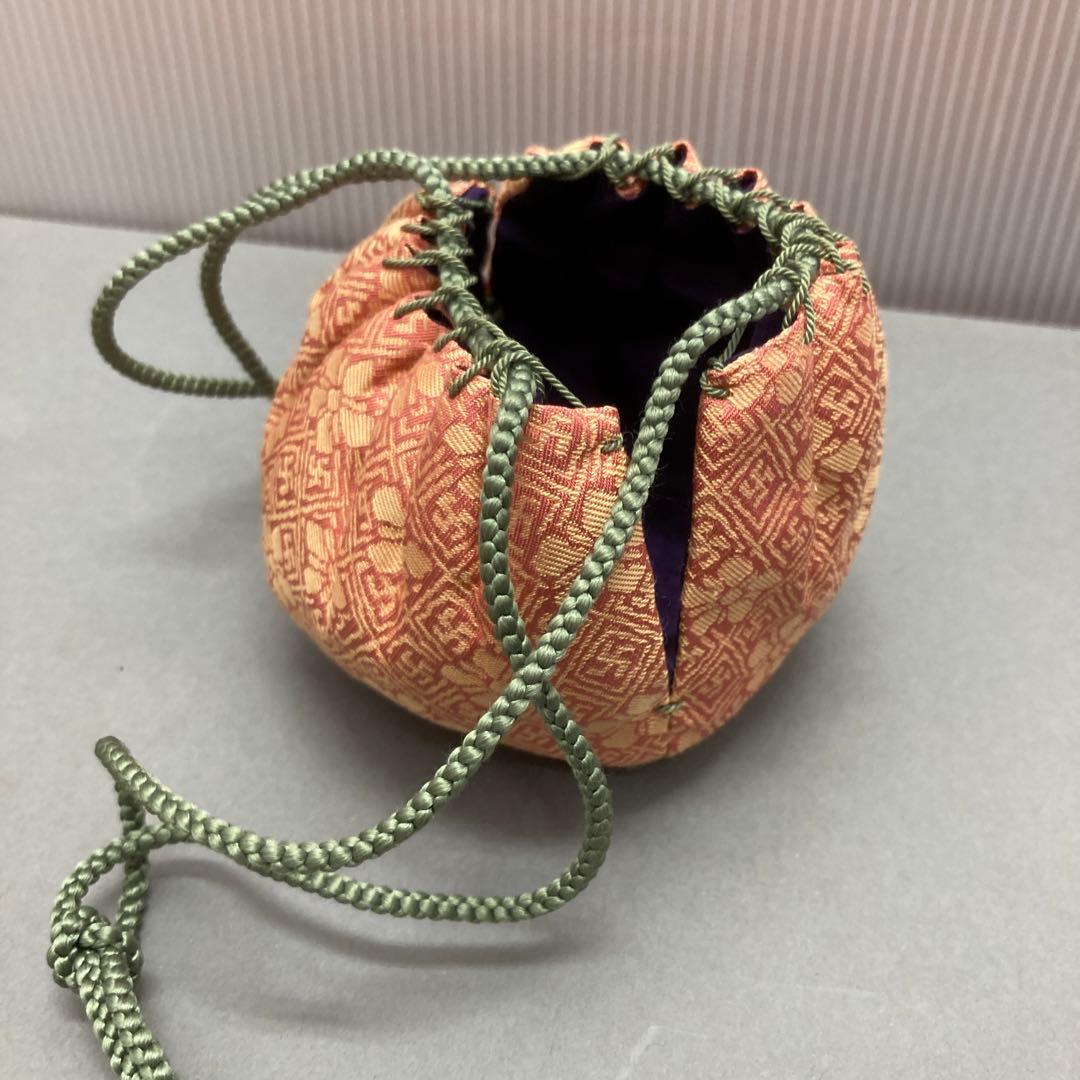 茶道具 茶入 立杭陶勝(たちくい)造 茶入袋(藤種緞子 造) S205TI