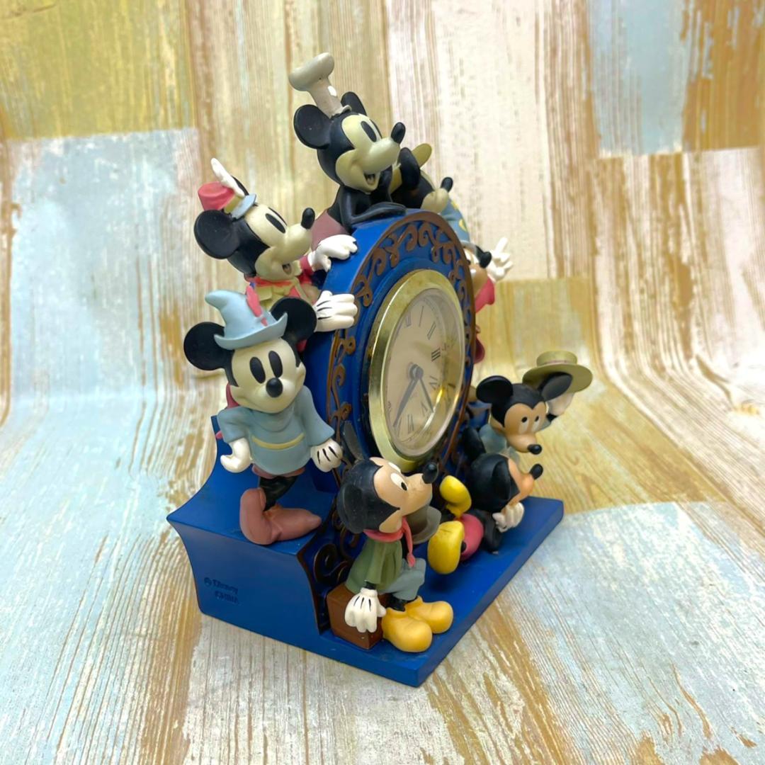ミッキーマウス 置時計 蒸気船ウィリー 魔法使いの弟子 ミッキーの二挺拳銃
