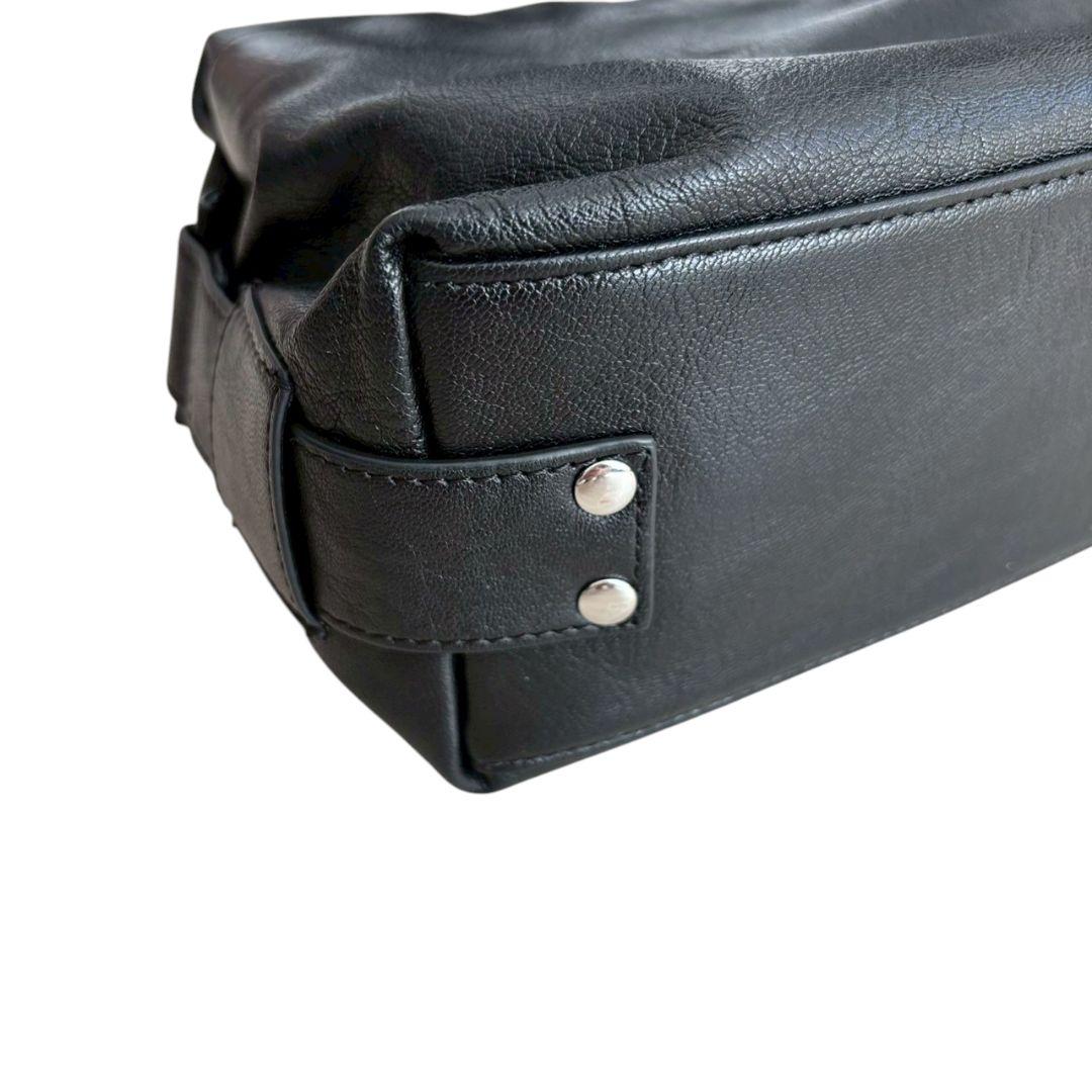 美品✨ear PAPILLONNER ロングハンドルボストンバッグ ブラック