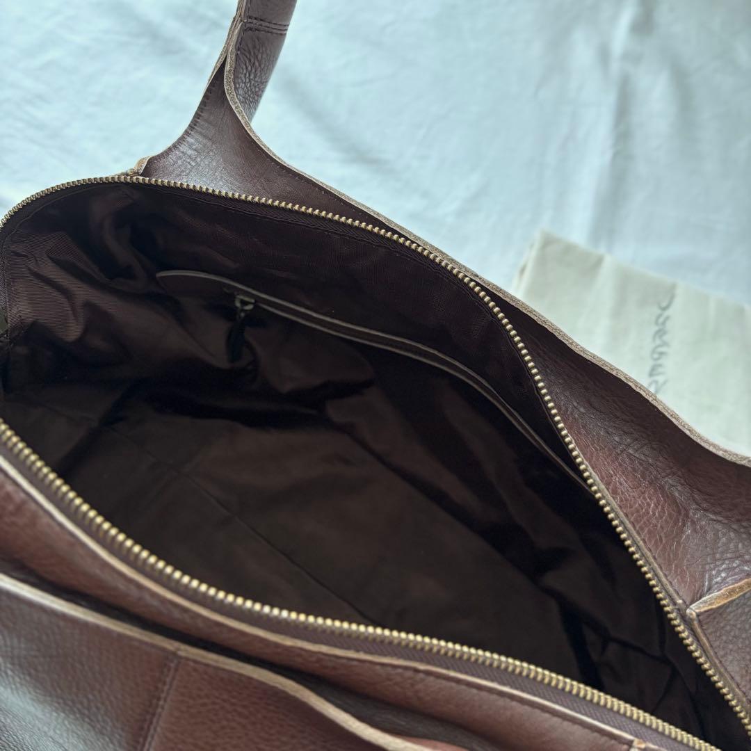 【美品】◆ヨーガンレール ショルダーバッグ 牛革 レザーバッグ 茶