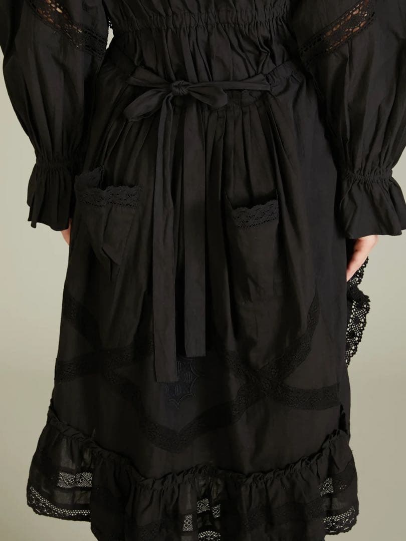 スカート crinklecrinklecrinkle rebuild apronskirt