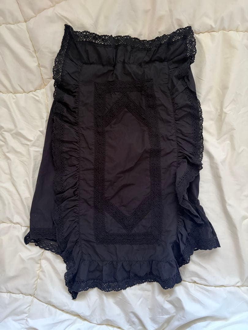 スカート crinklecrinklecrinkle rebuild apronskirt