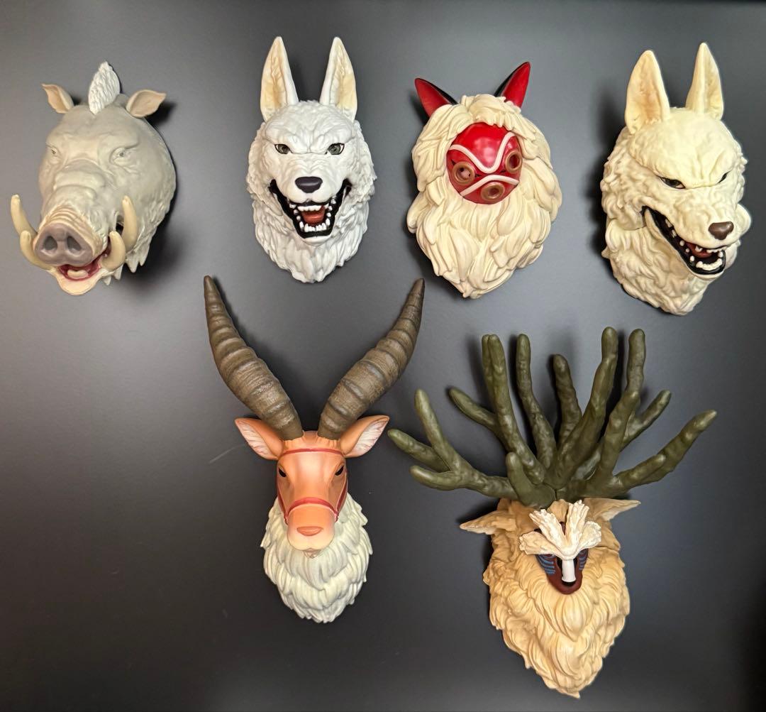 もののけたちのフェイスマグネット 全6種類 スタジオジブリ BOX商品