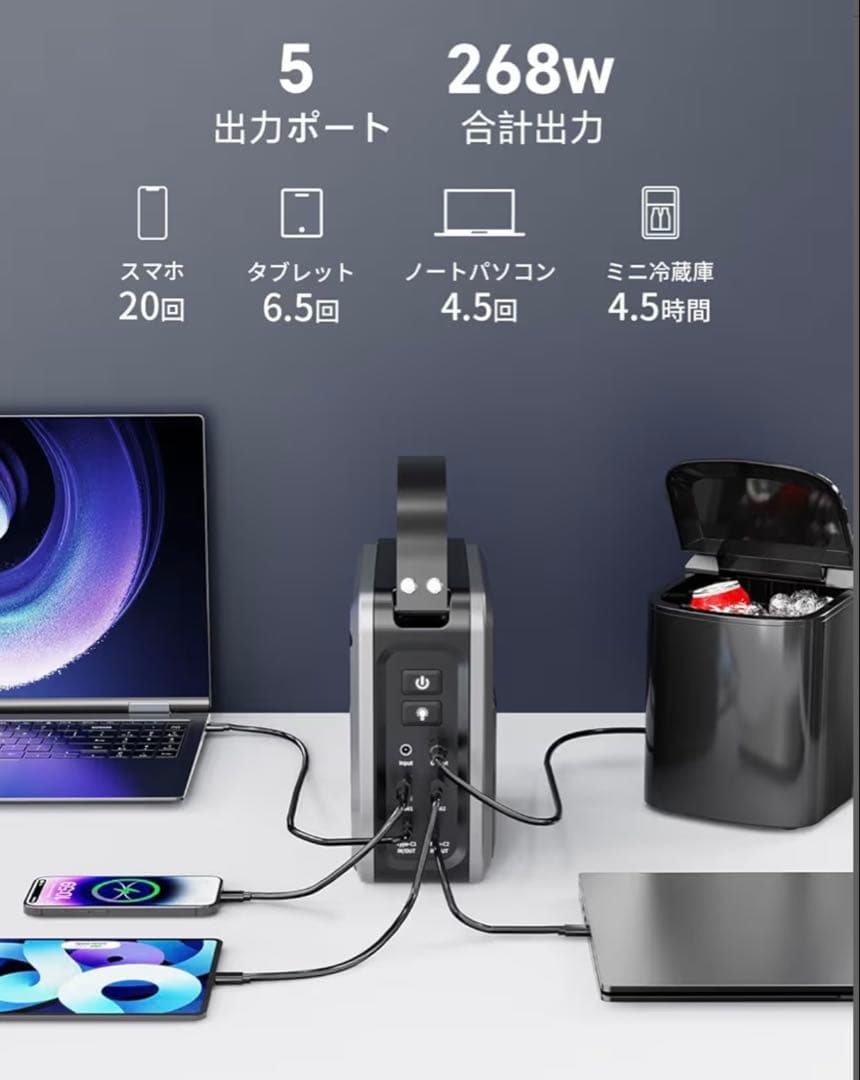 ポータブル電源 小型 ポタ電 大容量 60000mAh