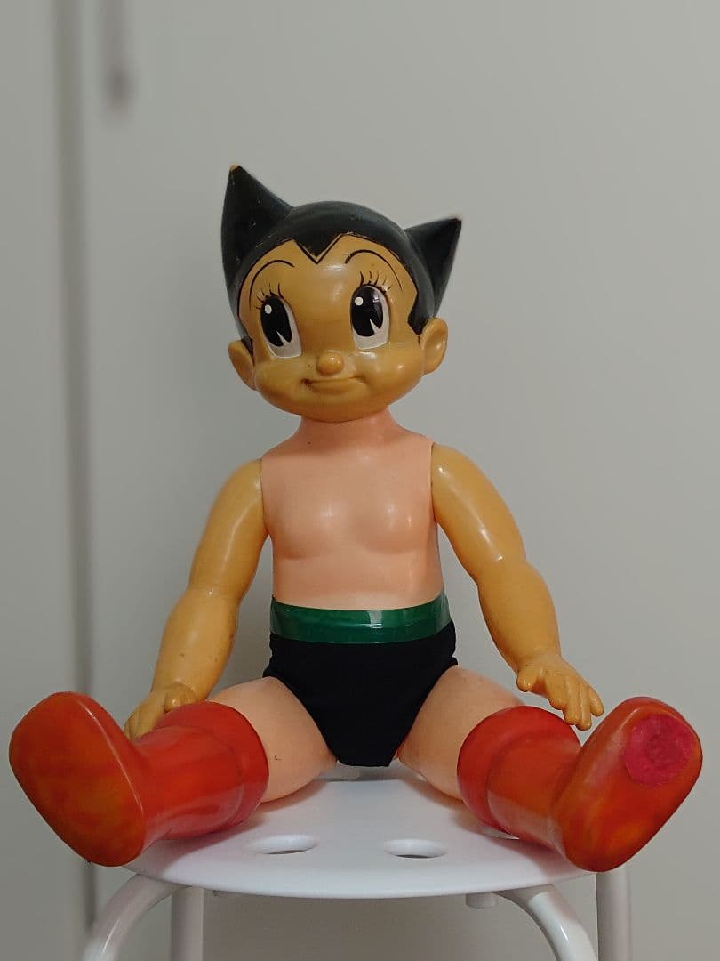 鉄腕アトム　ソフビ人形　61年前購入レア物　昭和アニメレトロ