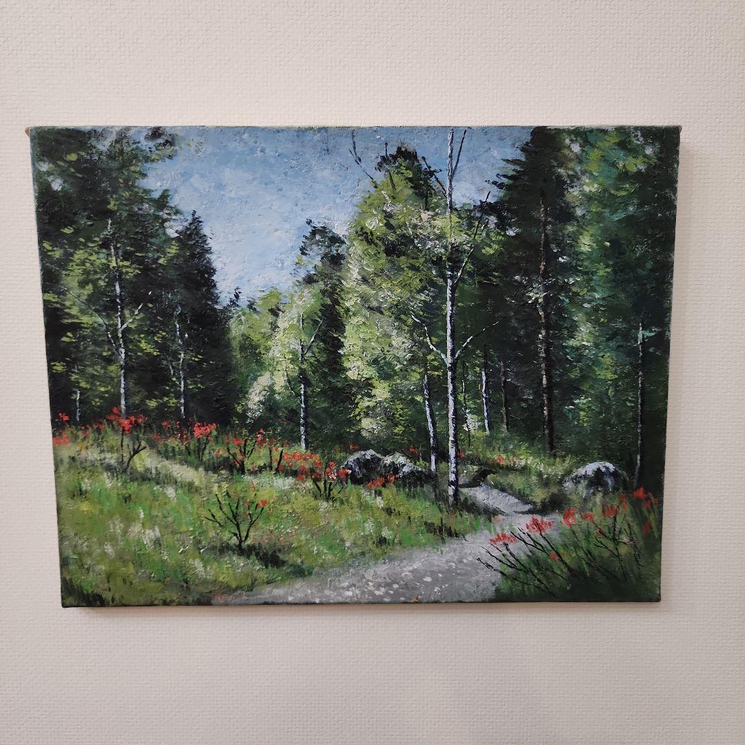 絵画　油絵　風景画　リビングインテリア　絵画パネル