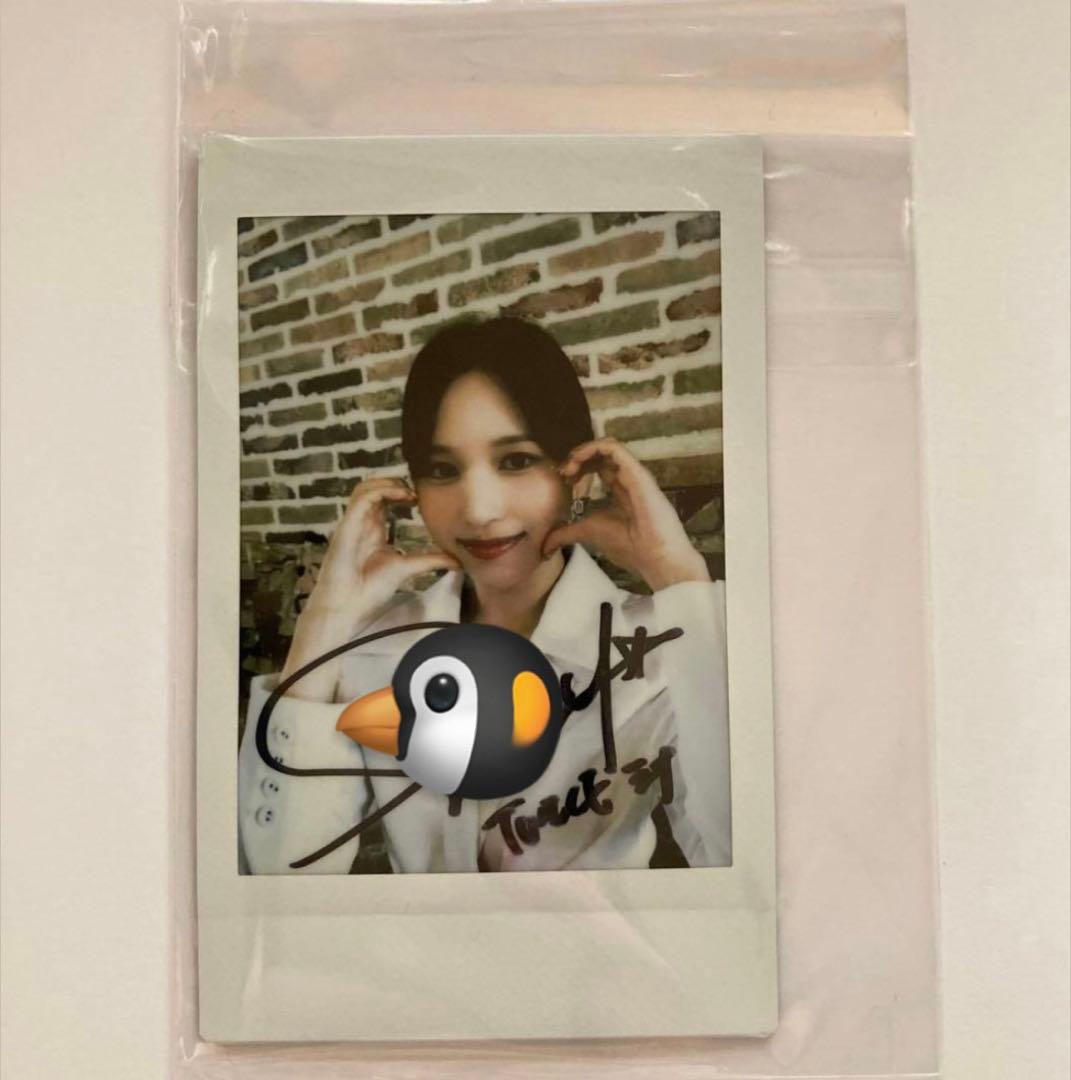 TWICE ミナ 直筆サイン入りチェキ 2023 シーグリ - メルカリ