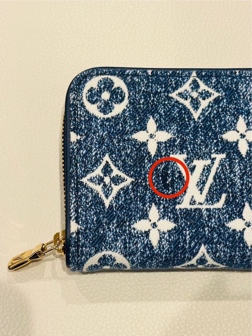 Louis Vuitton ヴィトン モノグラム デニム ケース ジッピー