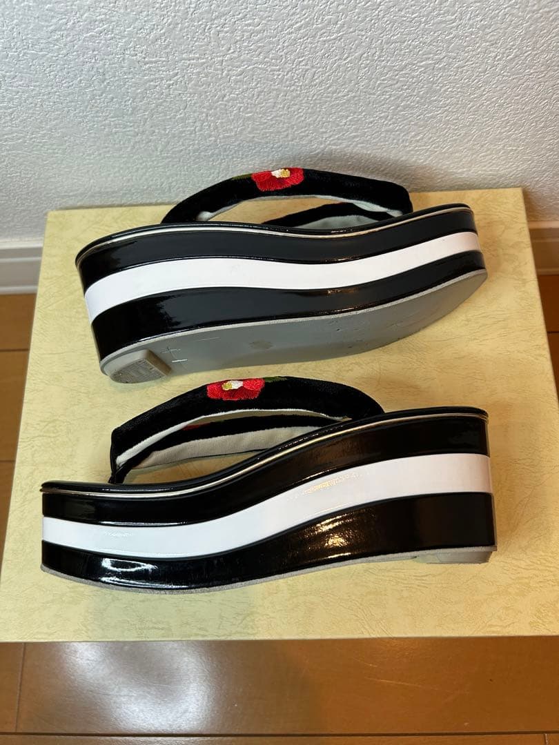 草履バッグセット 成人式 振袖　椿　つばき　草履　バック　24cm