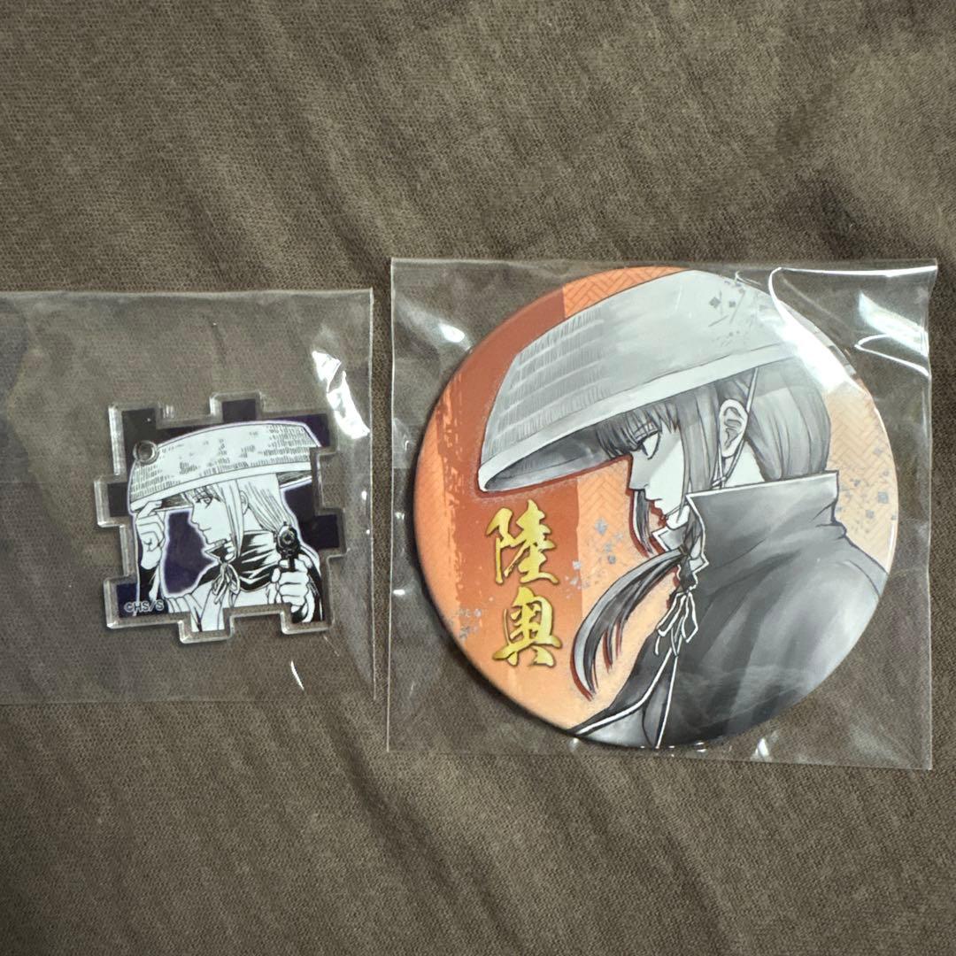 銀魂 銀魂展 陸奥 アクリルパズルコレクション コレクション缶バッジ