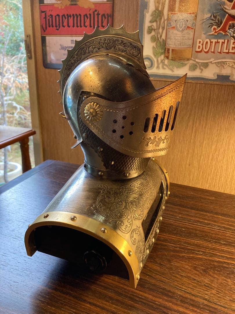 ニッカ 鎧 兜 甲冑 西洋 騎士 アンティーク 洋風 胸像 置物 昭和 レトロ