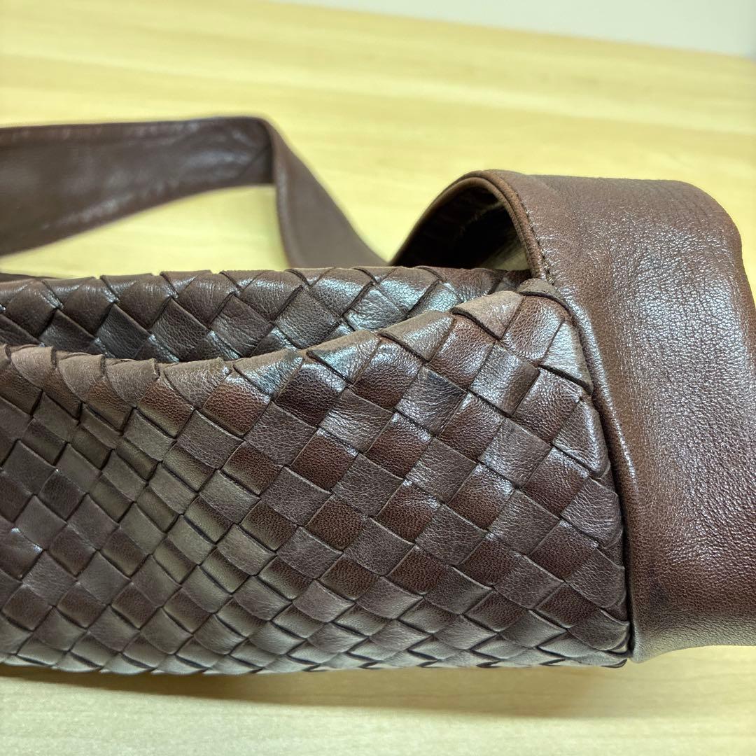 ボッテガヴェネタ　イントレチャート　ショルダーバッグ ワンショルダー　ブラウン