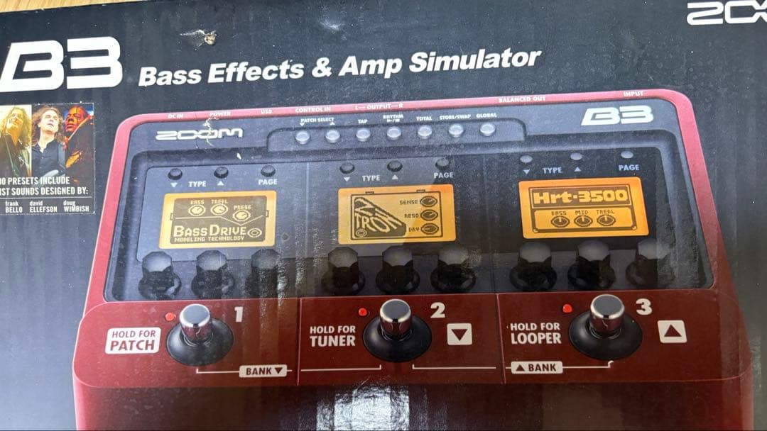 Zoom B3 ベースエフェクター & アンプシミュレーター