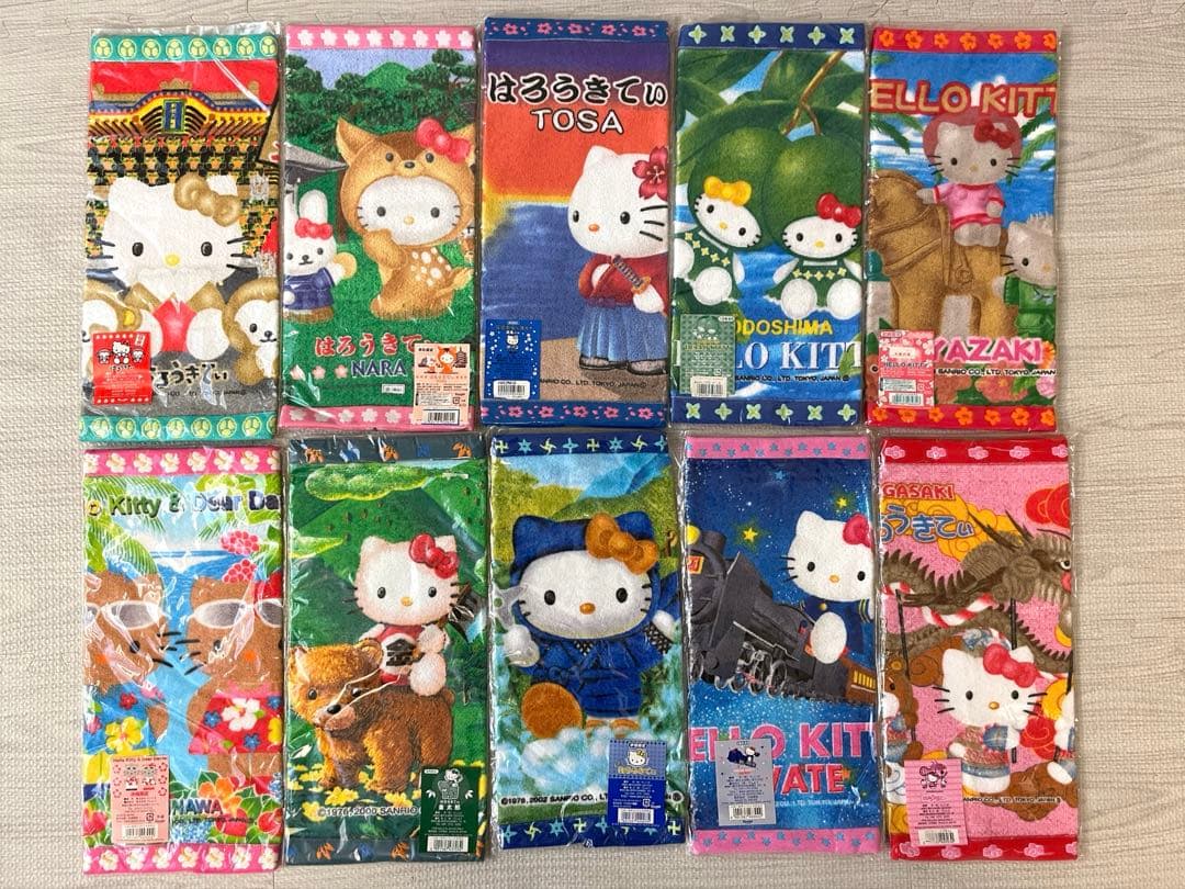 ご当地キティ ハンドタオル 25枚