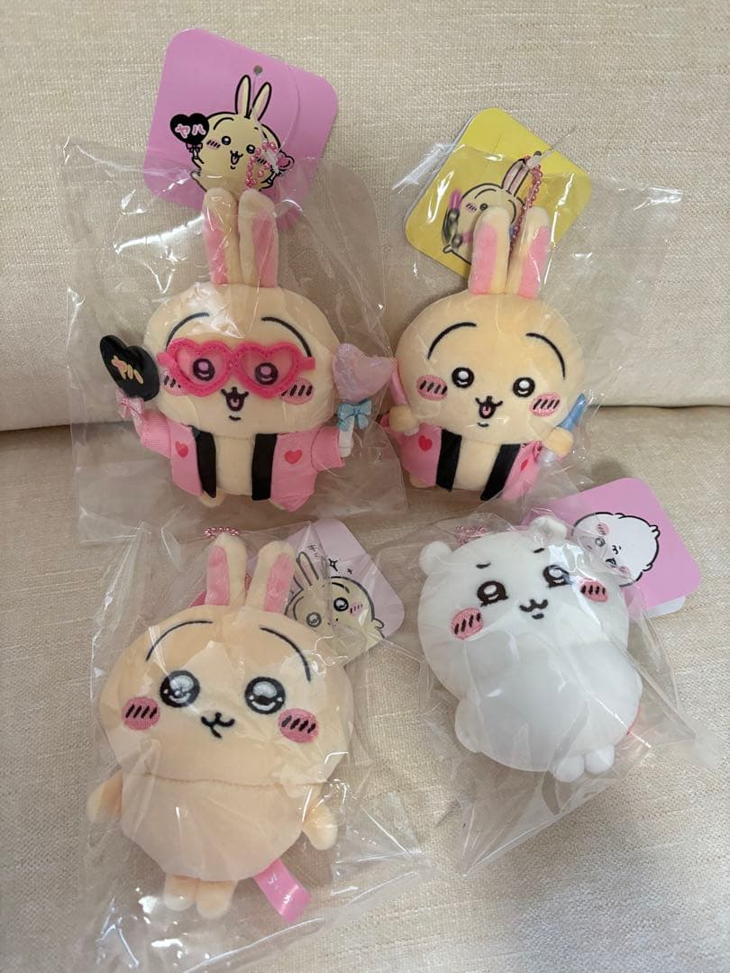 ちいかわ オタ活 うさぎマスコット スッキリ目のうさぎ ムン顔ちいかわ 4点