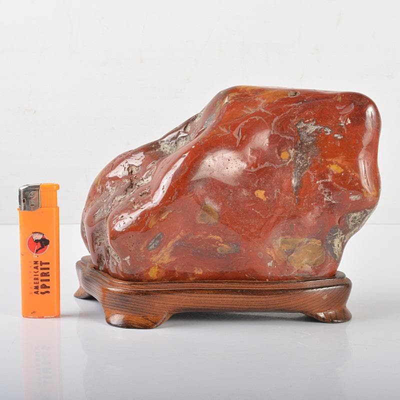 佐渡赤石？唐木台付保存箱MA390