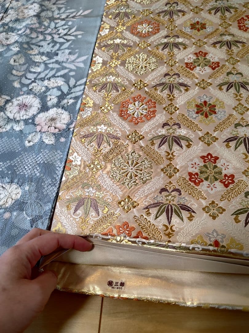 訪問着フルセット 辻が花 唐織 薄秘色 入学式 卒業式 訪問着セット