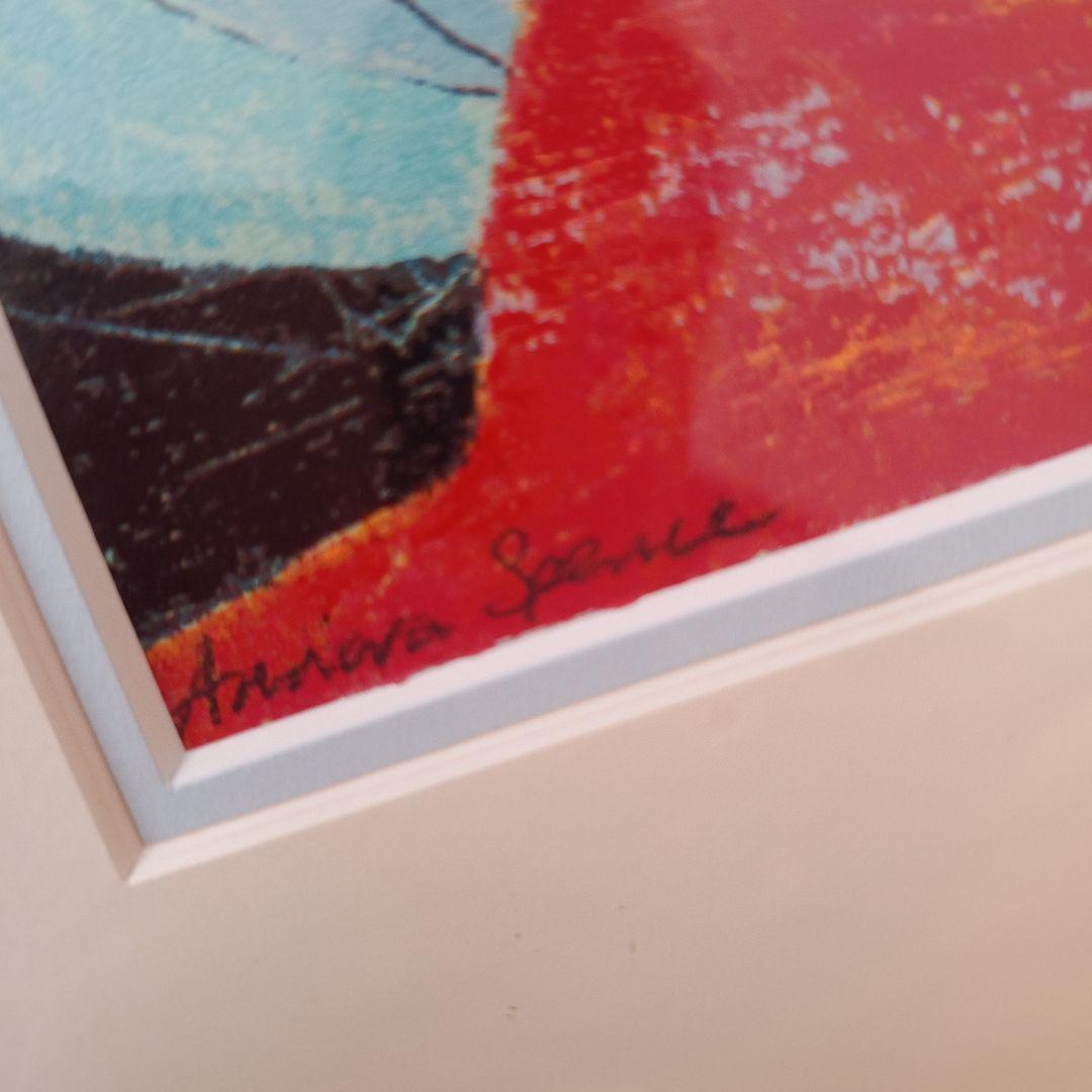 シルクスクリーン スペンス「鳥の綱渡り」 シルクスクリーン、試作