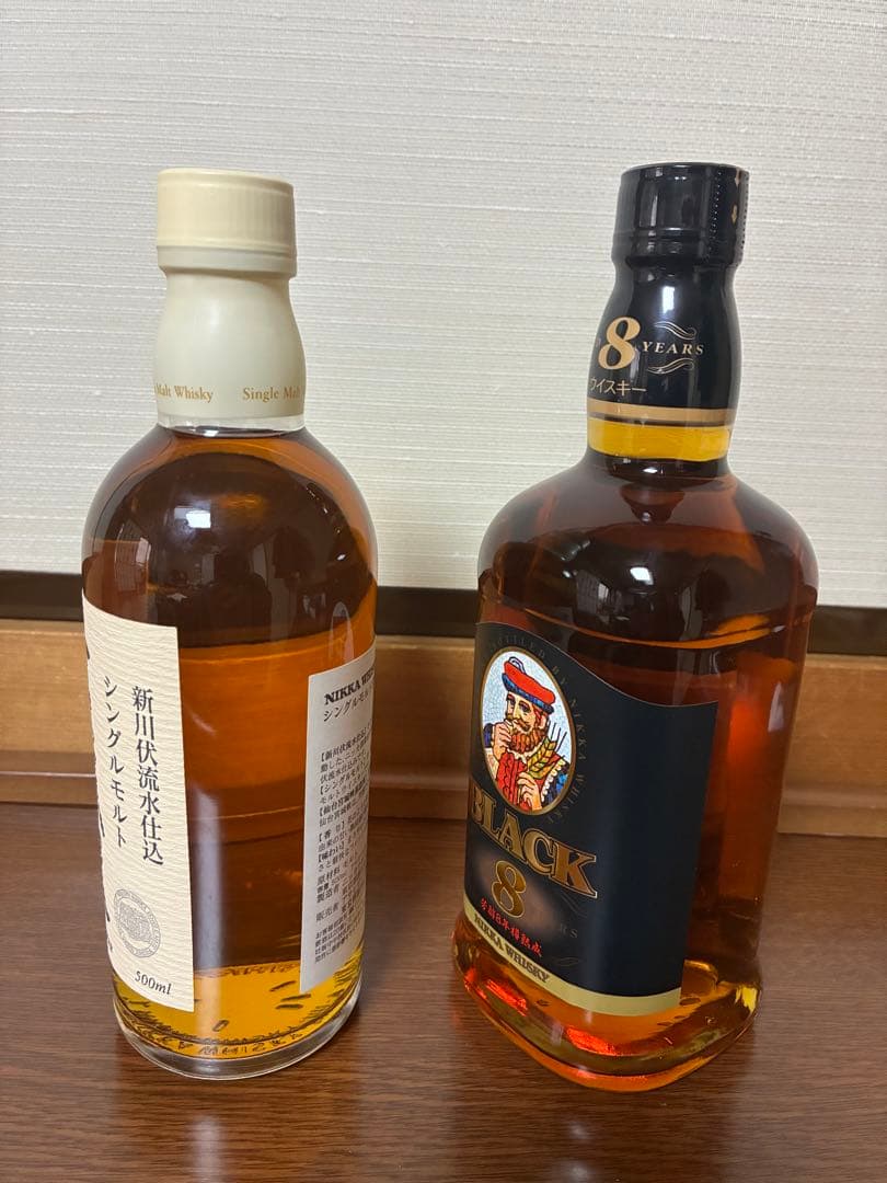 美品・終売品】「ブラックニッカ 8年」と「宮城峡 旧ラベル」