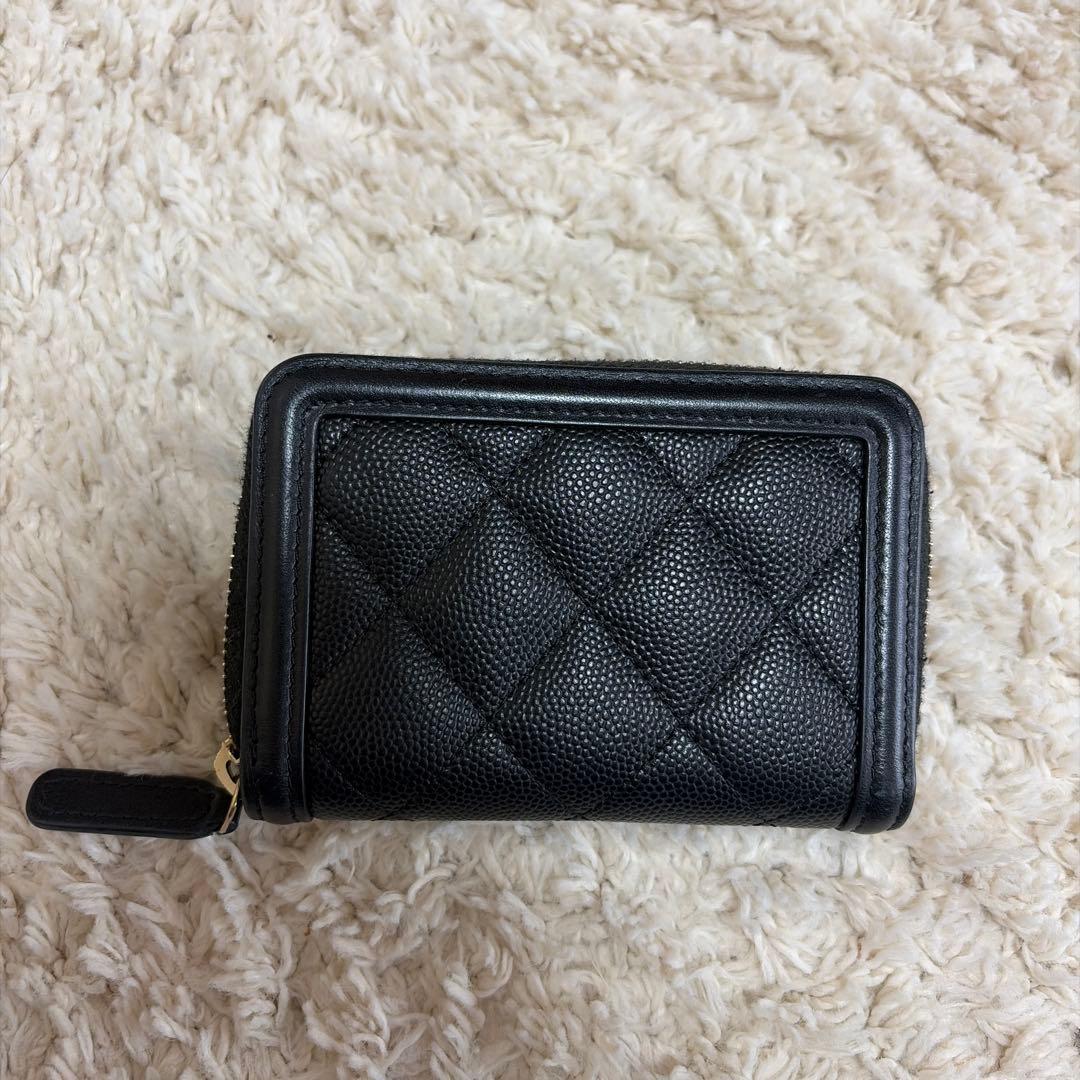 CHANEL シャネル ジップパース CCフィリグリー キャビアスキン