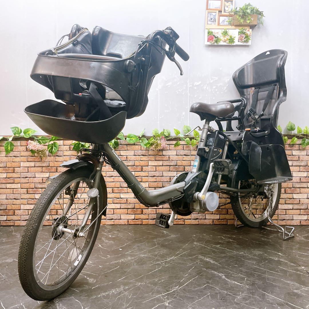 【54】子供乗せ電動自転車 Panasonic Gyutto グレー 20インチ