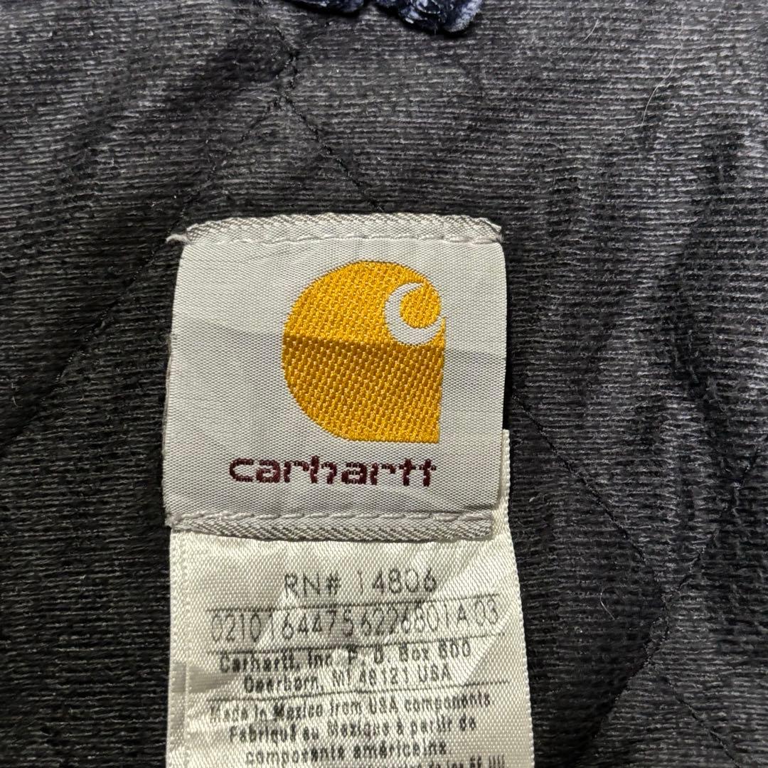 00s 究極フェード Carhartt J130 アクティブジャケット 濃紺