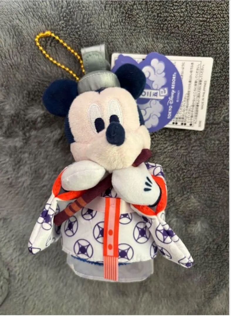 ディズニー 2025 お正月 迎春 ぬいぐるみバッジ　ミッキーマウス