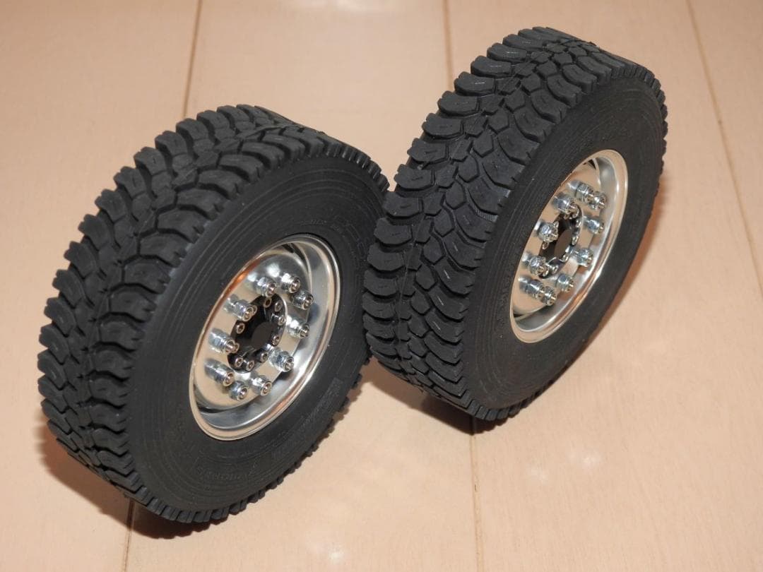 タミヤ　1/14　トレーラー　30mmタイヤ　ワイドホイール　2個セット B