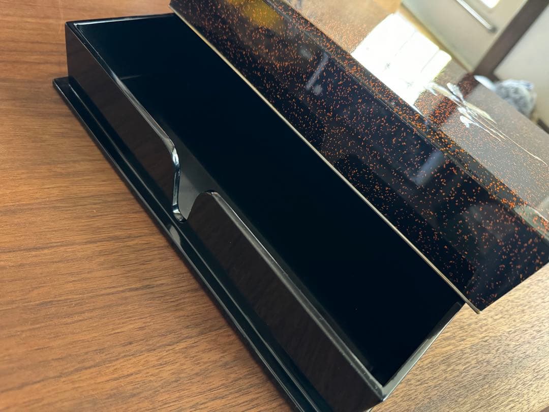 螺鈿　色紙箱　作家物