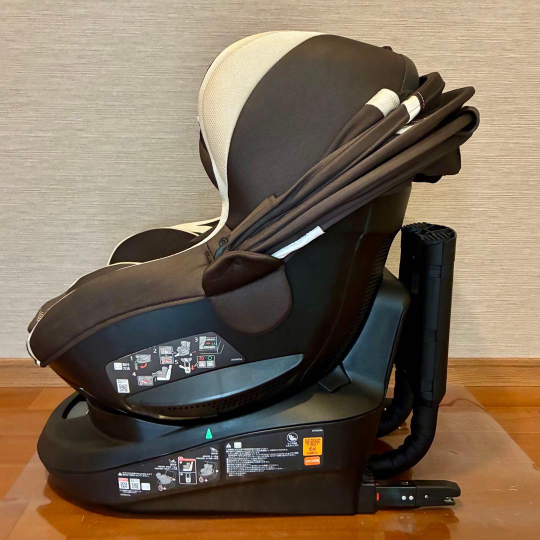 【極美品】エールべべ クルット3i グランス ISOFIX サンシェード有り
