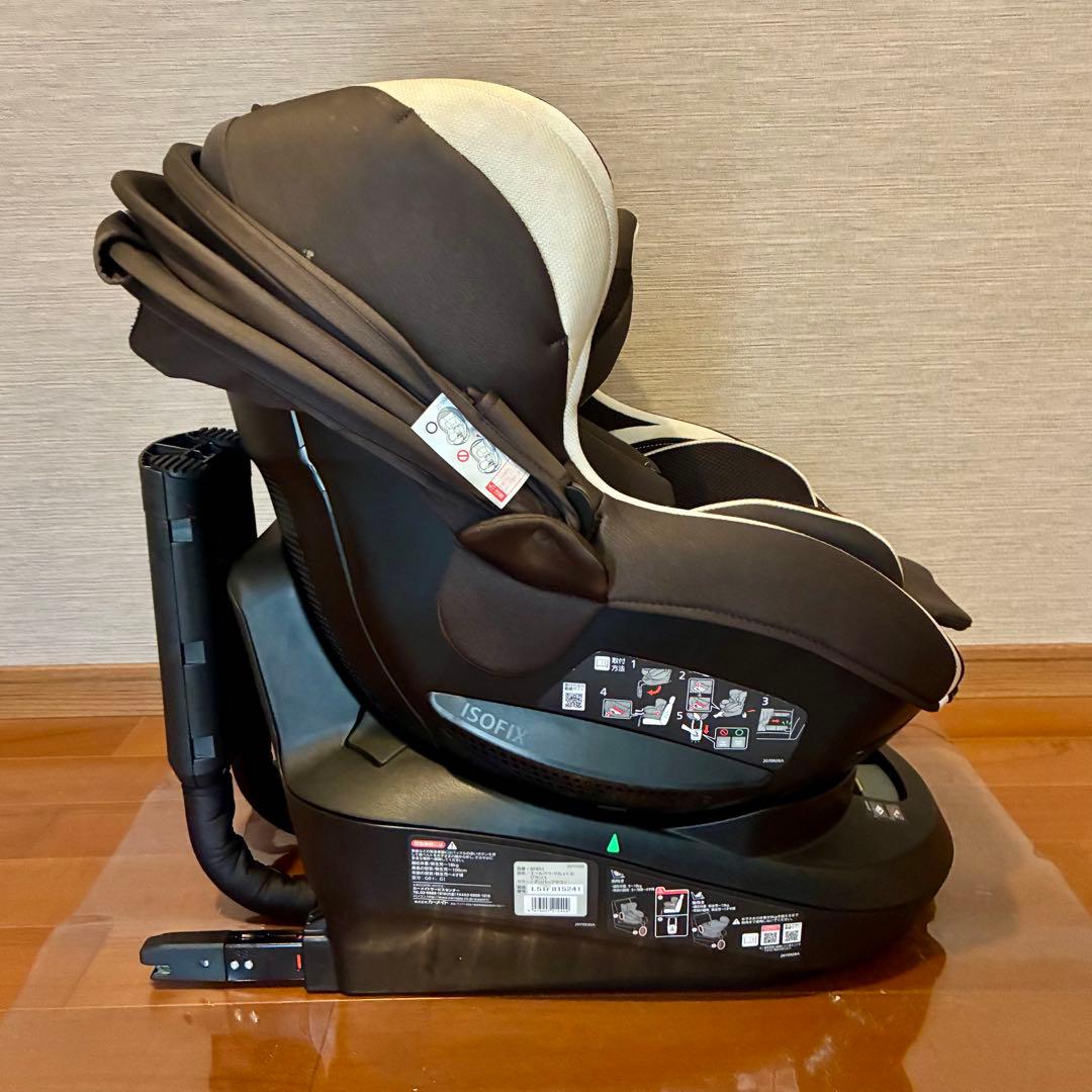 【極美品】エールべべ クルット3i グランス ISOFIX サンシェード有り