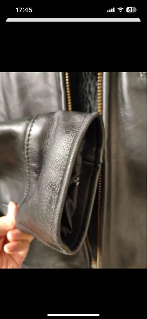 裏ボア付き】SCHOTT 革ジャン 38 AT101