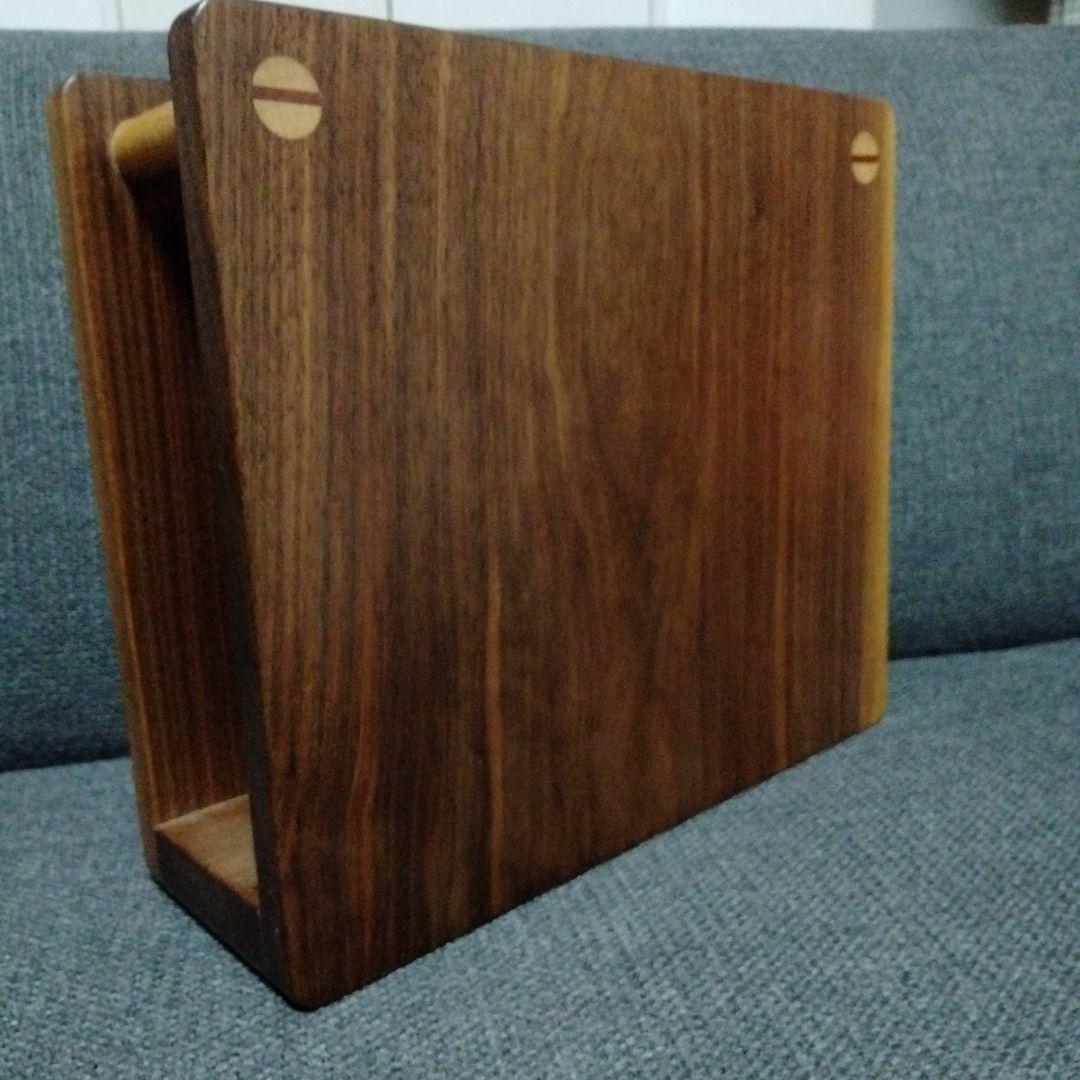 無垢材　ウォールナット　マガジンラック