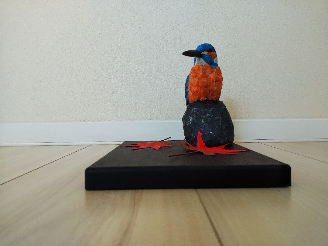 野鳥彫刻 バードカービング カワセミ