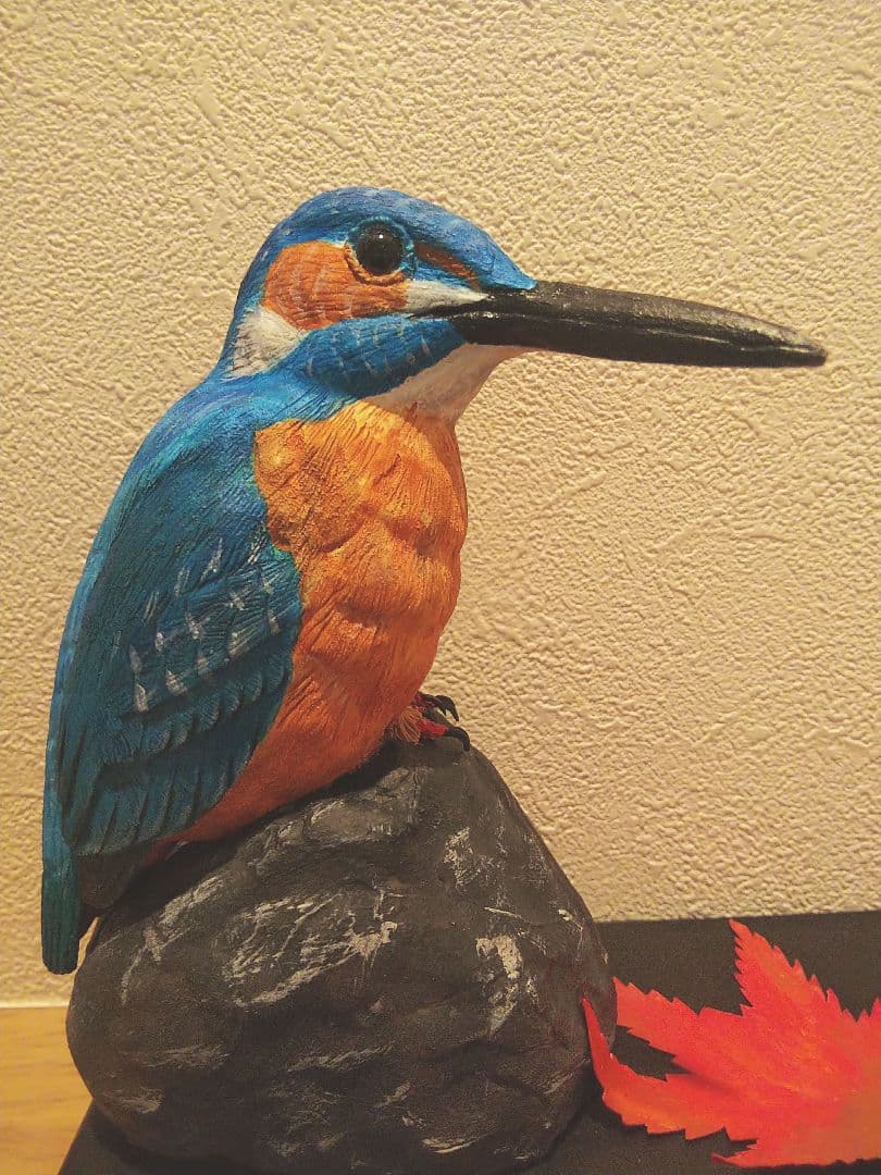 野鳥彫刻 バードカービング カワセミ
